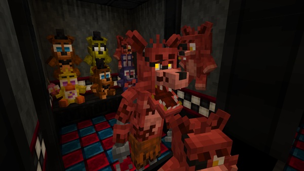 FNAF Build and Decor Addon mcpe bedrock