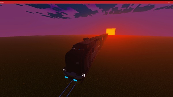 Futuristic Freight Train Addon mcpe download