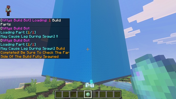 Instant Build Cloud Arena Addon minecraft