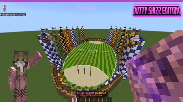 Instant Build Quidditch Addon minecraft pe