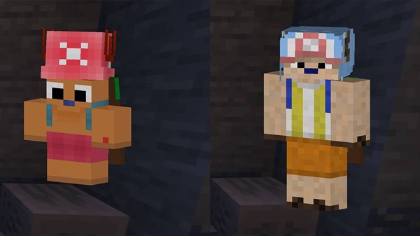 one piece skin addon minecraft pe 1