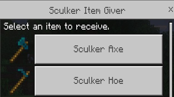 Sculker Weapons and Tools Addon mcpe bedrock