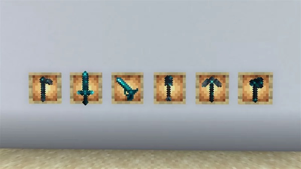 Sculker Weapons and Tools Addon minecraft