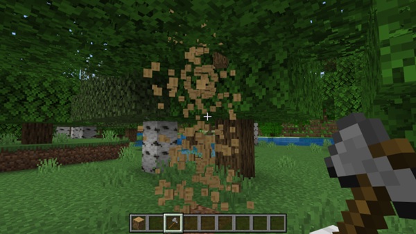 Falling Minerals and Trees Addon minecraft