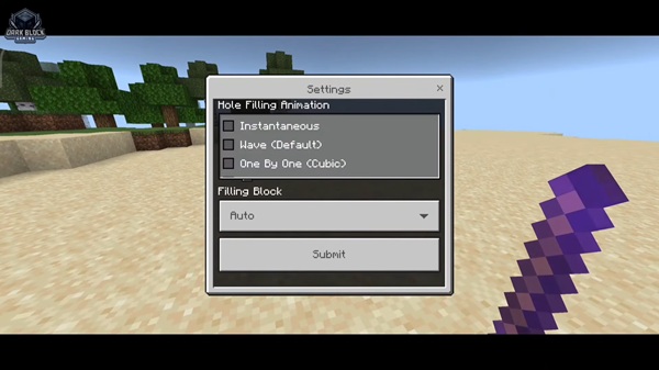 Hole Filler Addon minecraft pe