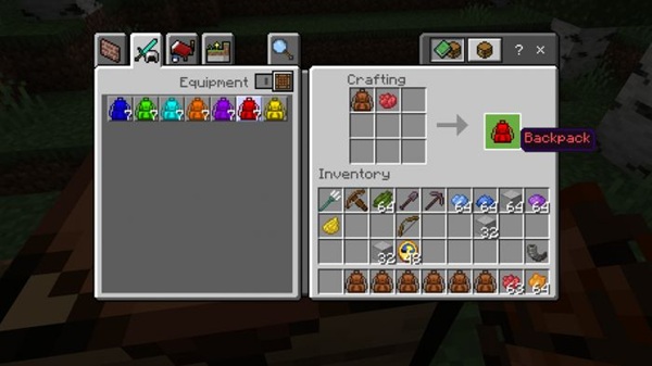 Multi Backpack Addon minecraft pe
