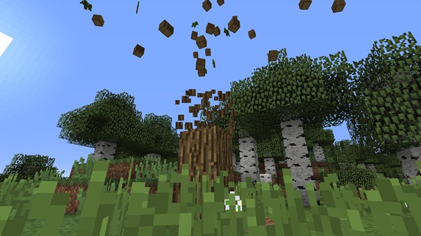 Tree Capitator Plus Addon minecraft pe