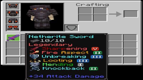 upgraded netherite addon mcpe